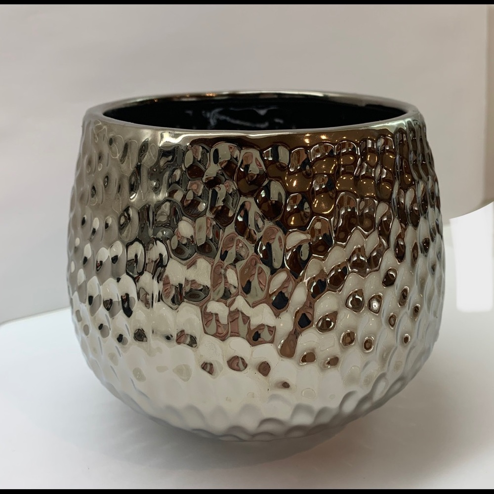 Hammered Silver Pot